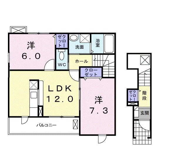 ジュネスＢ 間取り図
