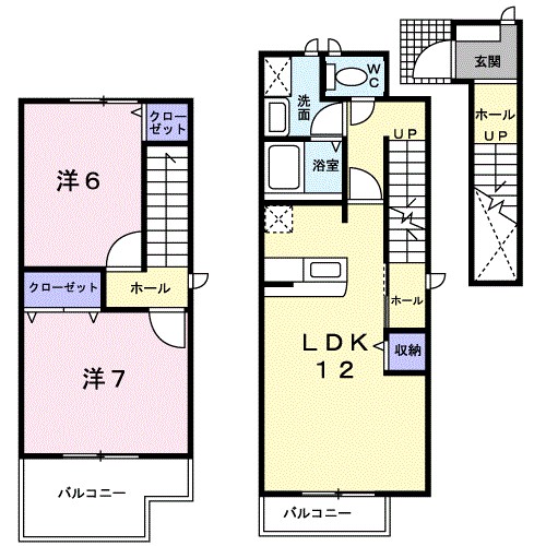 プリムローズⅠ 間取り図