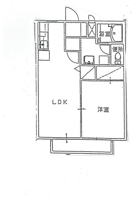 エスポワール久米Ａ 間取り図