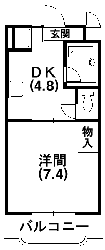 マンションラッフルズ 間取り図