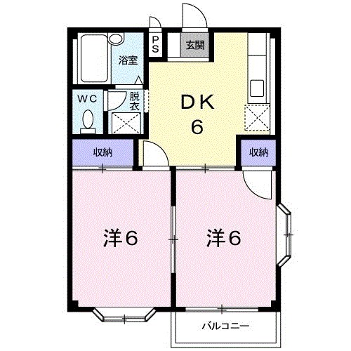 エルディムおおすみＢ 間取り図