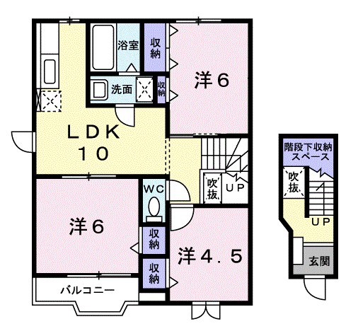 グラン・シェル　Ａ 間取り図