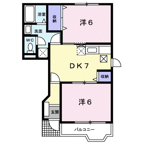 ハピーホースＢ 間取り図