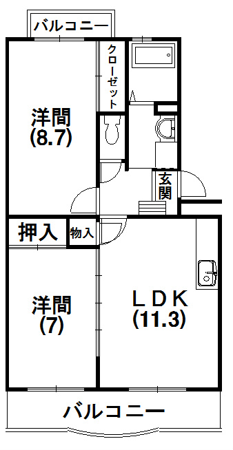 エクセルTSUJI 間取り図