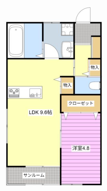 エルガーデン幸 間取り図