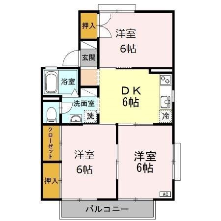 セジュール セゾン A棟 201号室 間取り