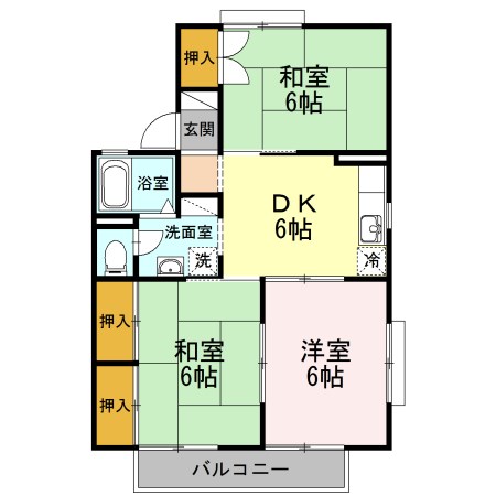 セジュール　セゾン　A棟 間取り図