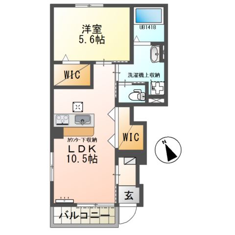 ルナ白羽 間取り図
