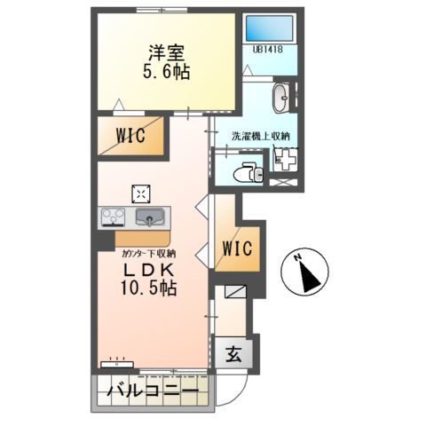 ルナ白羽 間取り図
