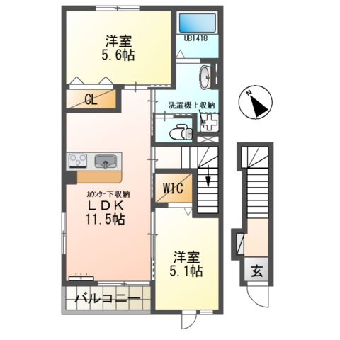 ルナ白羽 間取り図