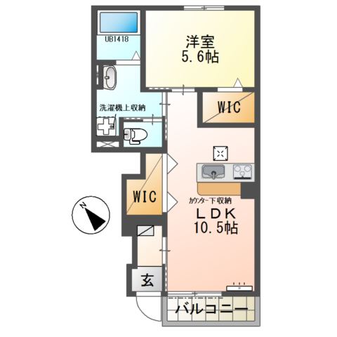 ルナ白羽 間取り図