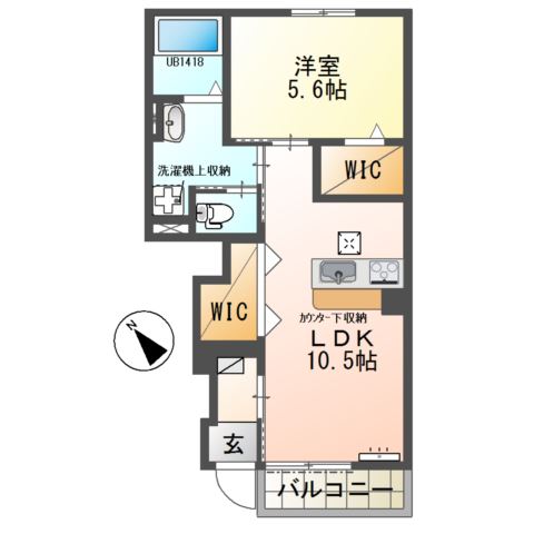 ルナ白羽 間取り図
