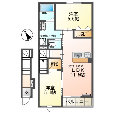 ルナ白羽 間取り図