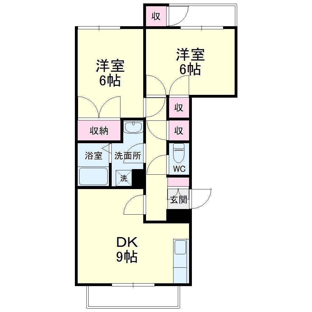 ライトアップ萩丘１番館 間取り図