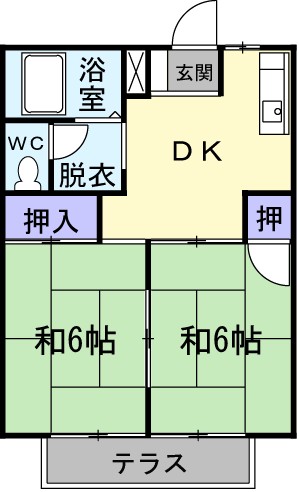 ハイムナカゾネ 間取り図