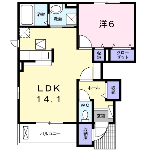 アグレアーブル 間取り図