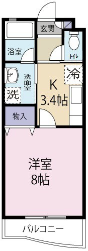 リヴェール・J・7 101号室 間取り