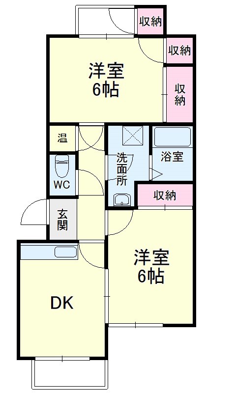 ライトアップ萩丘２番館 間取り図