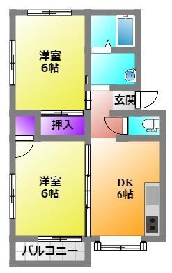 ハイツサクシード 間取り図