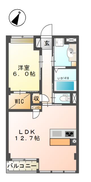 ウインズツー(ＷＩＮ&amp;rsquo;ＳⅡ) 間取り図
