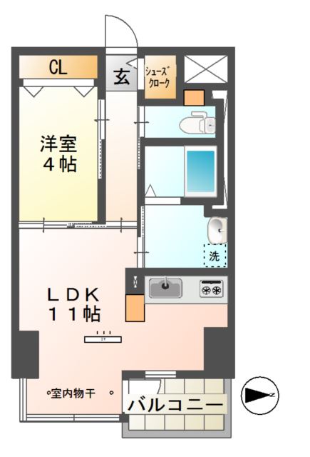 Conforto紺屋町 間取り図