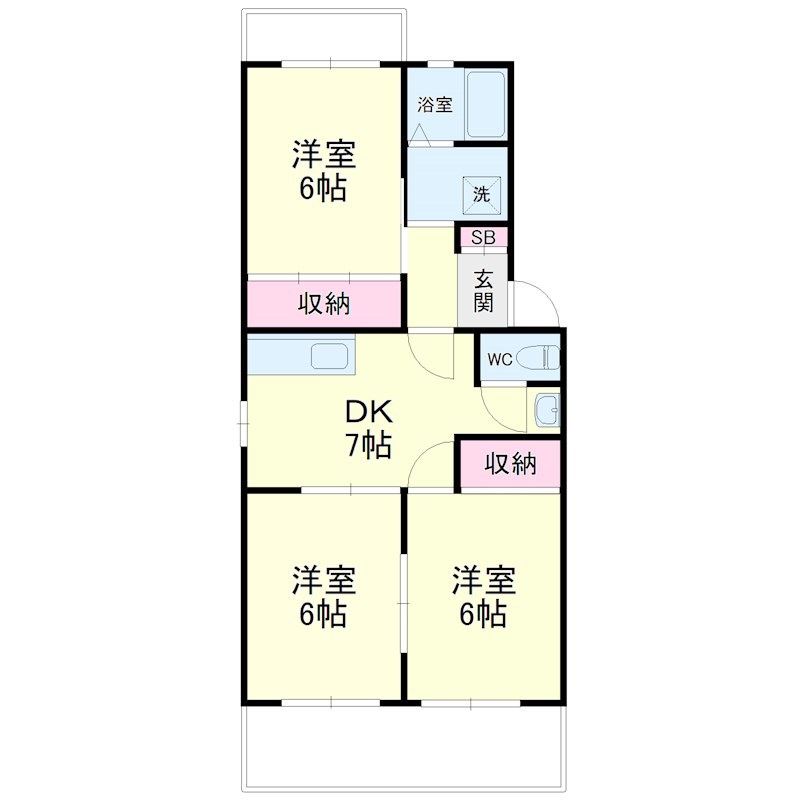 ウィンディホクエンⅠ 間取り図
