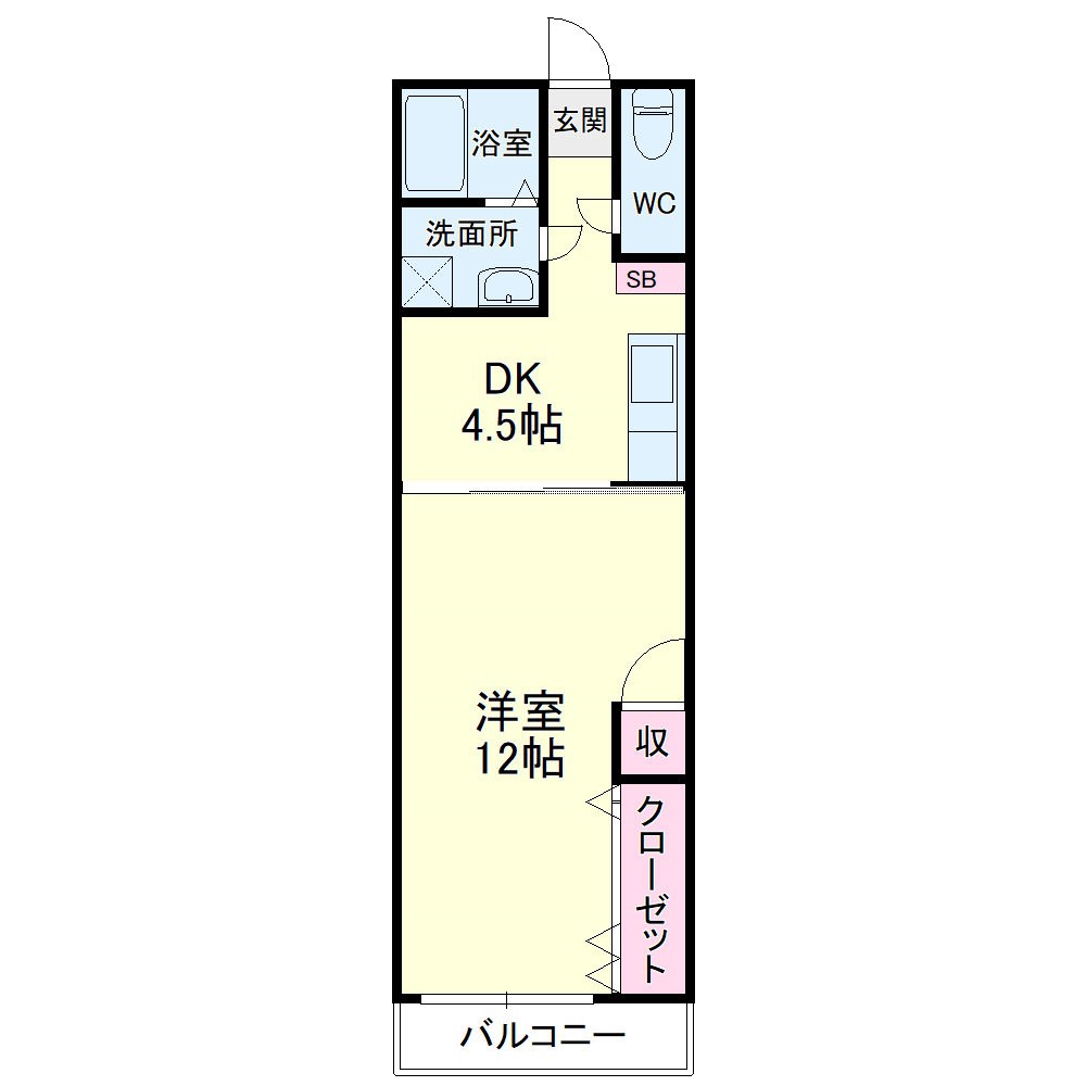 ユーバK 間取り図