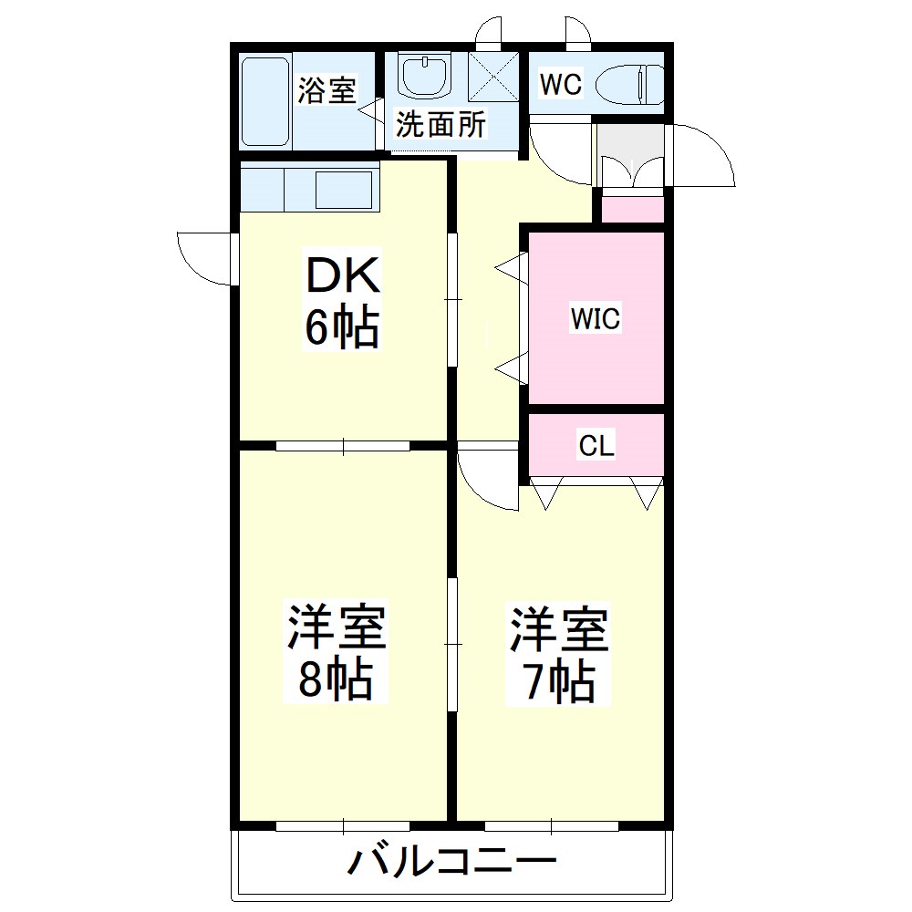シティハイム香 間取り図