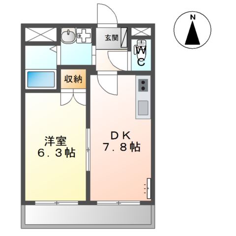 コンフォースⅡ 間取り図