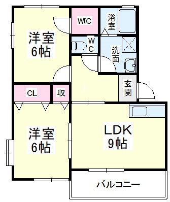 ビバリータウン林Ｂ 間取り図