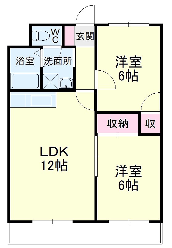 マンション楠通り 間取り図