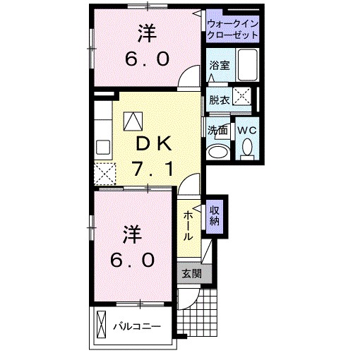 ペンネブラン 間取り図