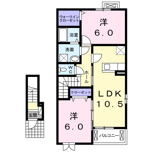 ギャラクシー　Ｆ 間取り図
