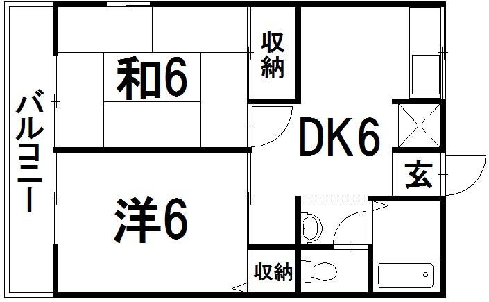 ハウスレーベンB 間取り図