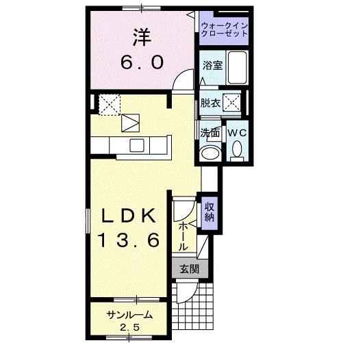 フェリチータ 間取り図