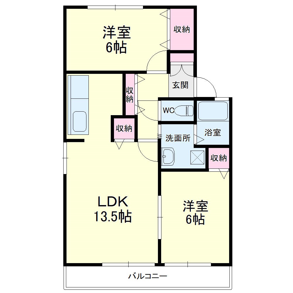 Ｗell Ｈouse 幸（ウェルハウスサイワイ） 間取り図