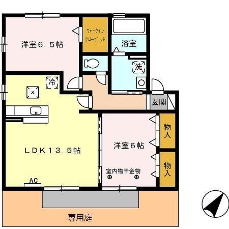 リビングタウンヴェルード 間取り図
