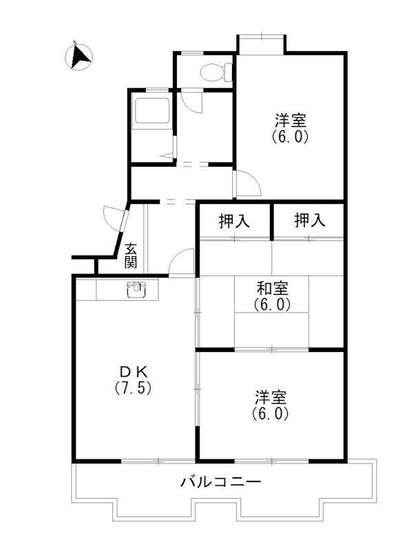 エクシード中沢 間取り図