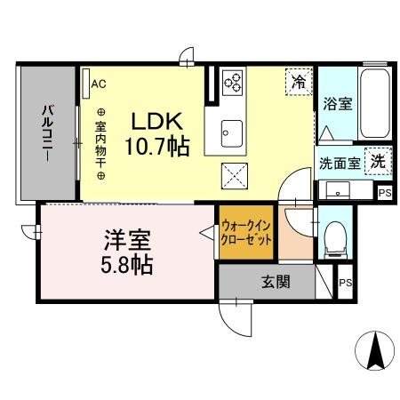 D-Hills領家 間取り図