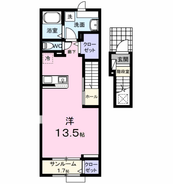 ブライトガーデン旭　Ⅰ 間取り図