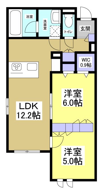 レジデンスリノア 102号室 間取り