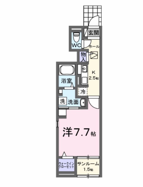 ブライトガーデン旭　Ⅱ 間取り図