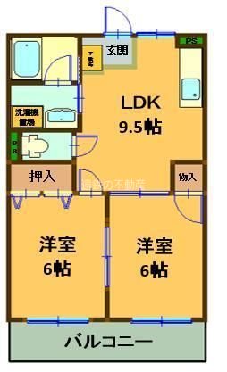 エルハイムミカノ 間取り図