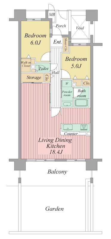グランコートEAST25(0307) 間取り図