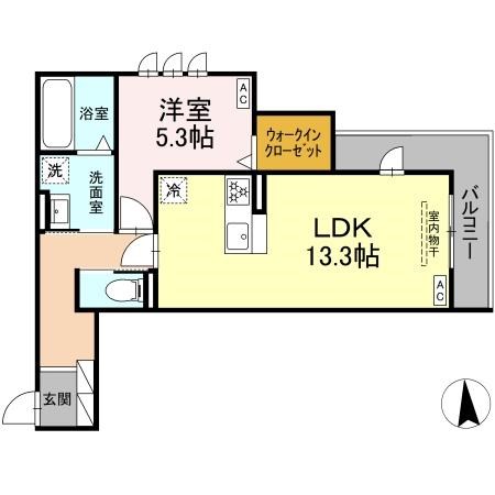 LaCasa　天龍川町 間取り図