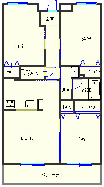 リヴェール・J・34 間取り図