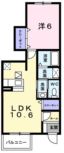ユーイリーデ 間取り図