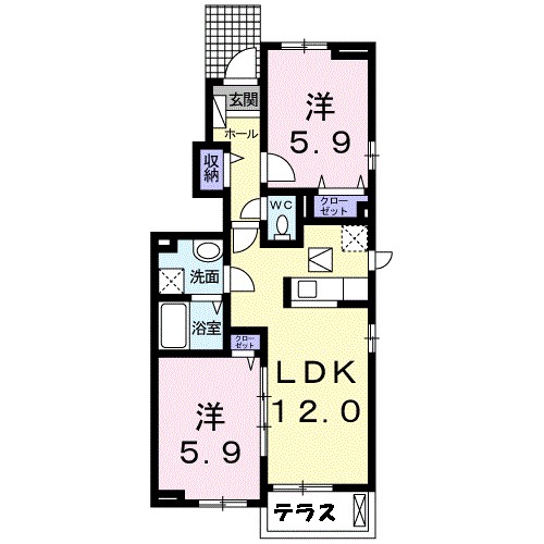 フローラル　エイト 間取り図
