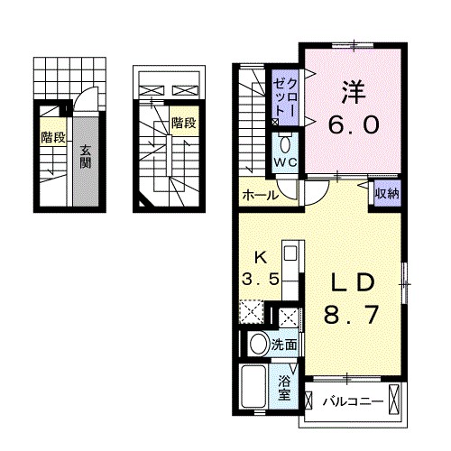 クレッシェンドⅥ 間取り図