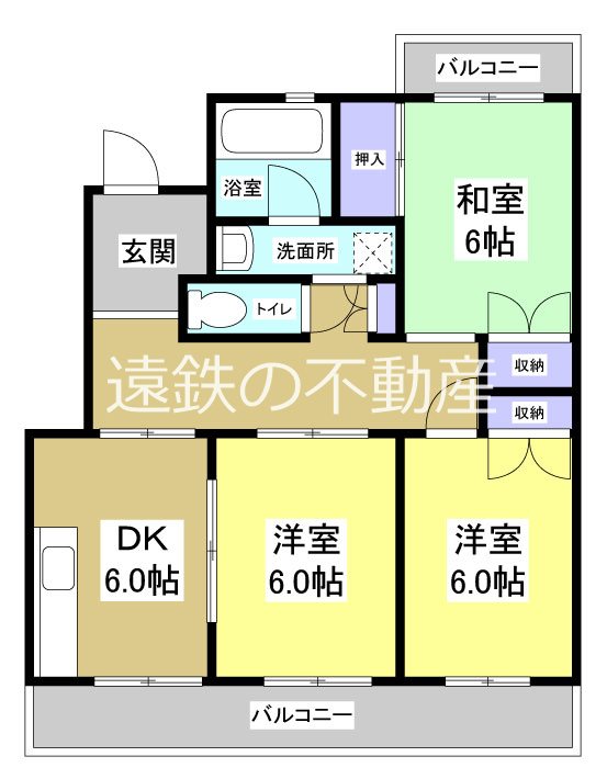 コートビレッジ山手B 間取り図